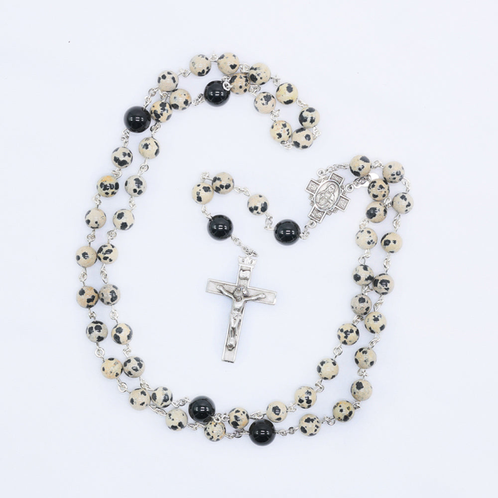 Dalmatian Jasper Catholic Rosary