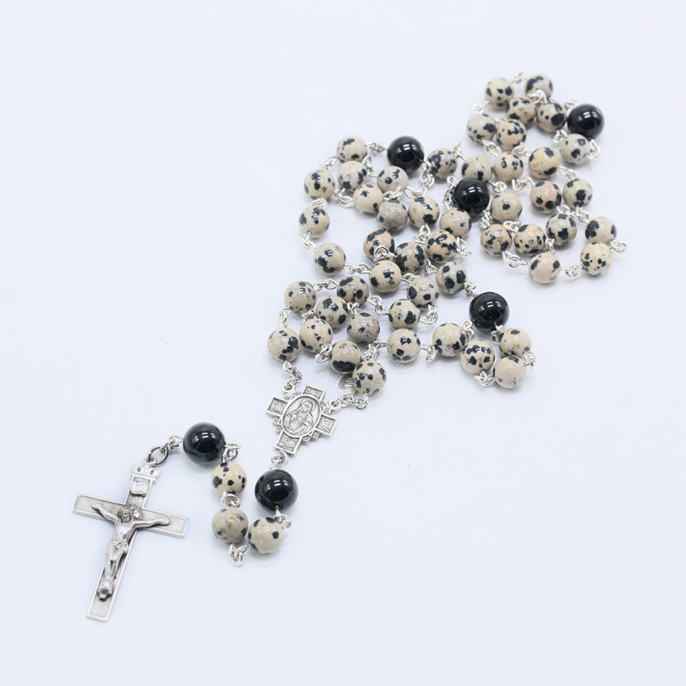 Dalmatian Jasper Catholic Rosary