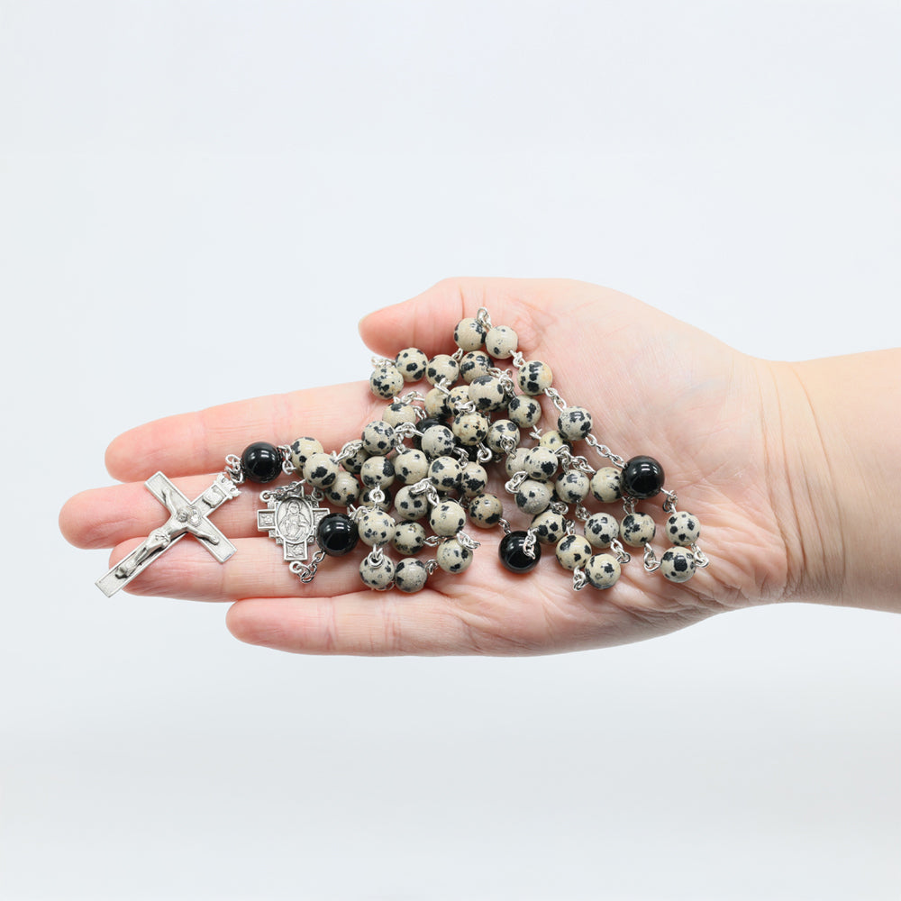 Dalmatian Jasper Catholic Rosary