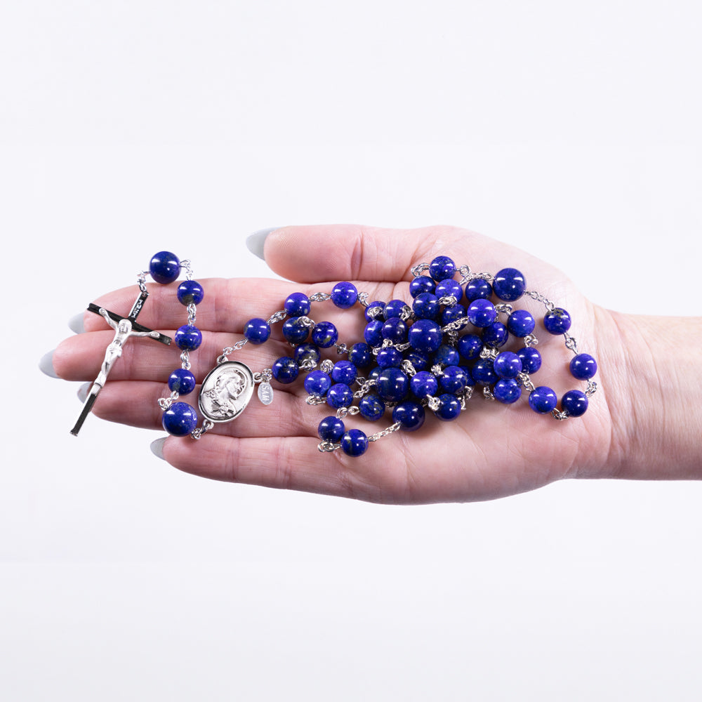 Blue Lapis Men's Rosary