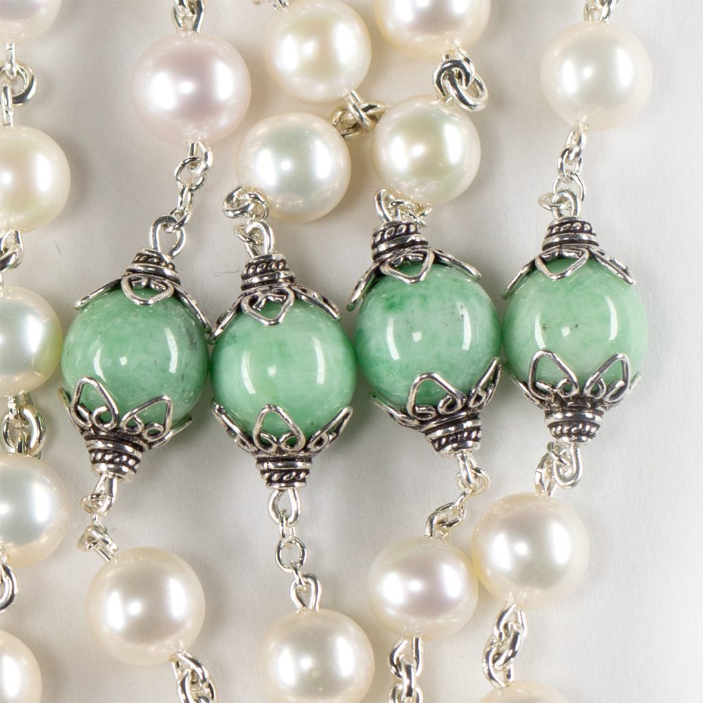 Pearl & Emerald Rosary