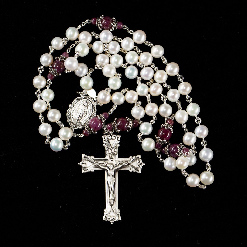 Pearl & Ruby Rosary