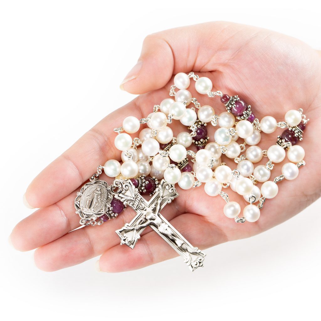 Pearl & Ruby Rosary