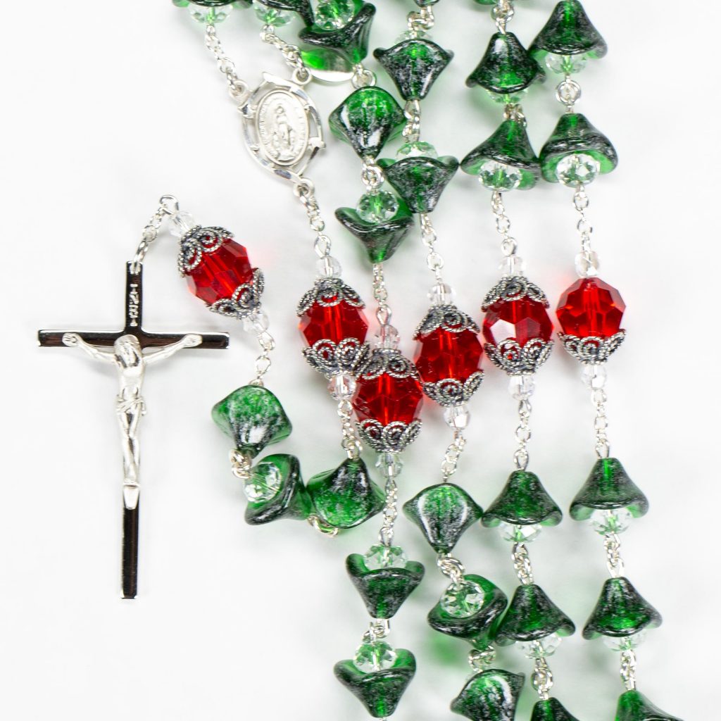 Christmas Bell Swarovski Rosary