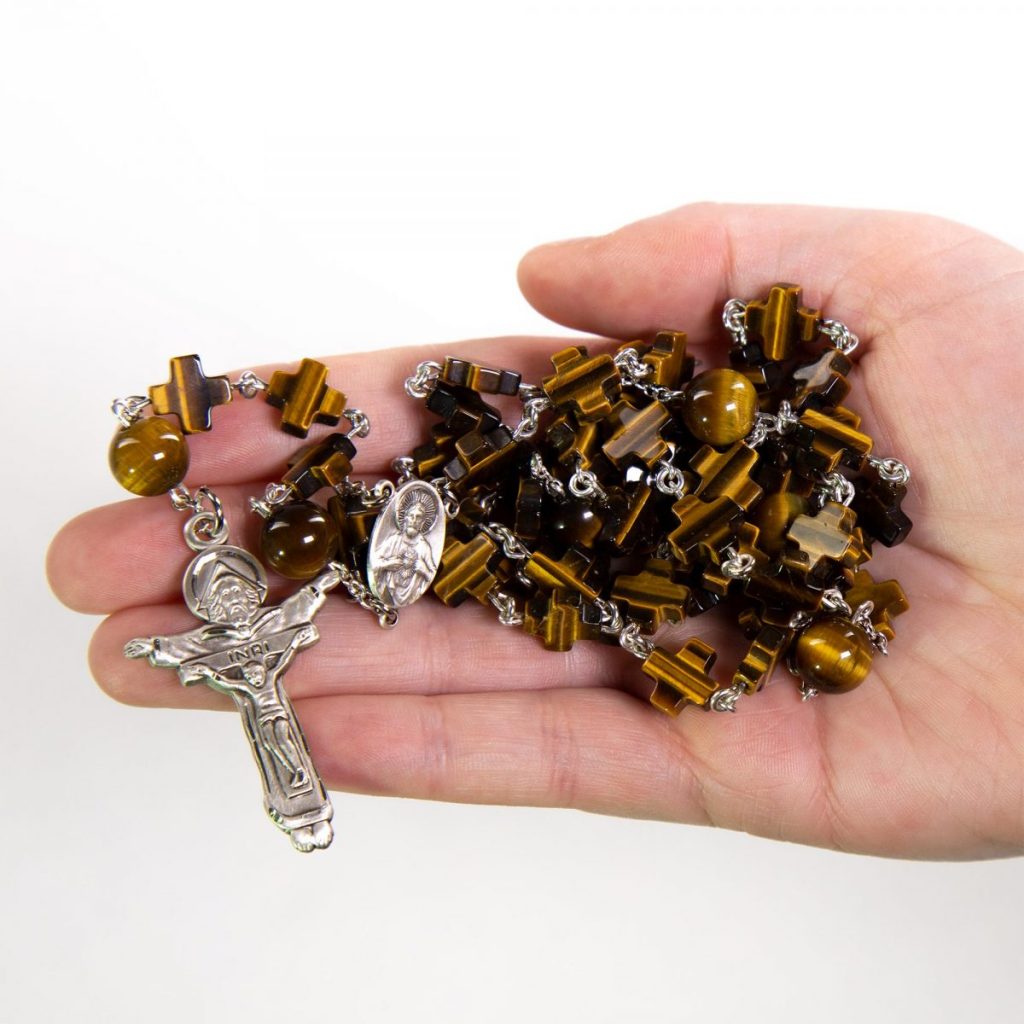 Tiger Eye Rosary | Handmade for Catholic Men