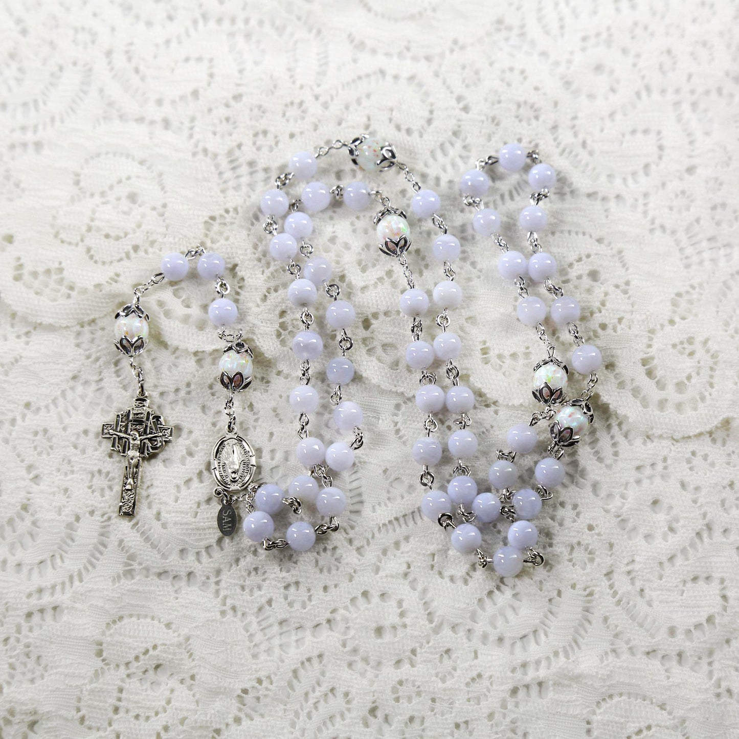 Chalcedony & Opal Rosary