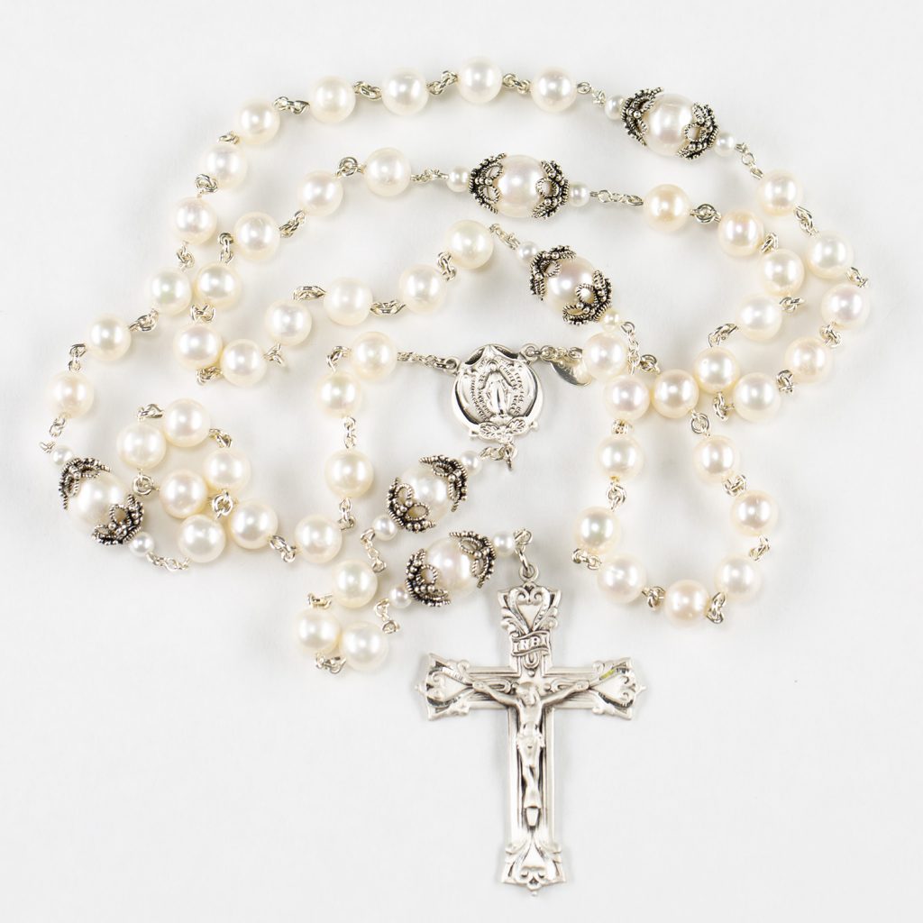 Freshwater Pearl Catholic Prayer Rosary
