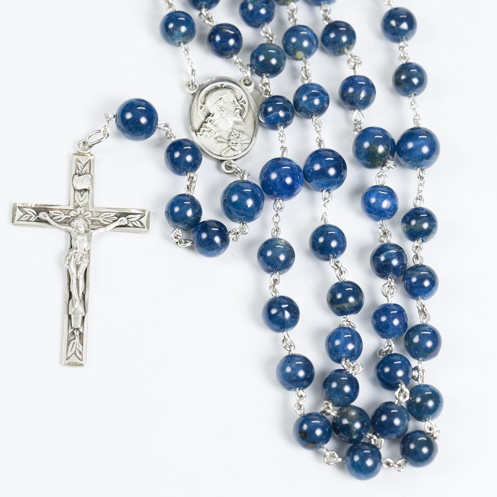 Blue Apetite handmade rosary for Catholic Men