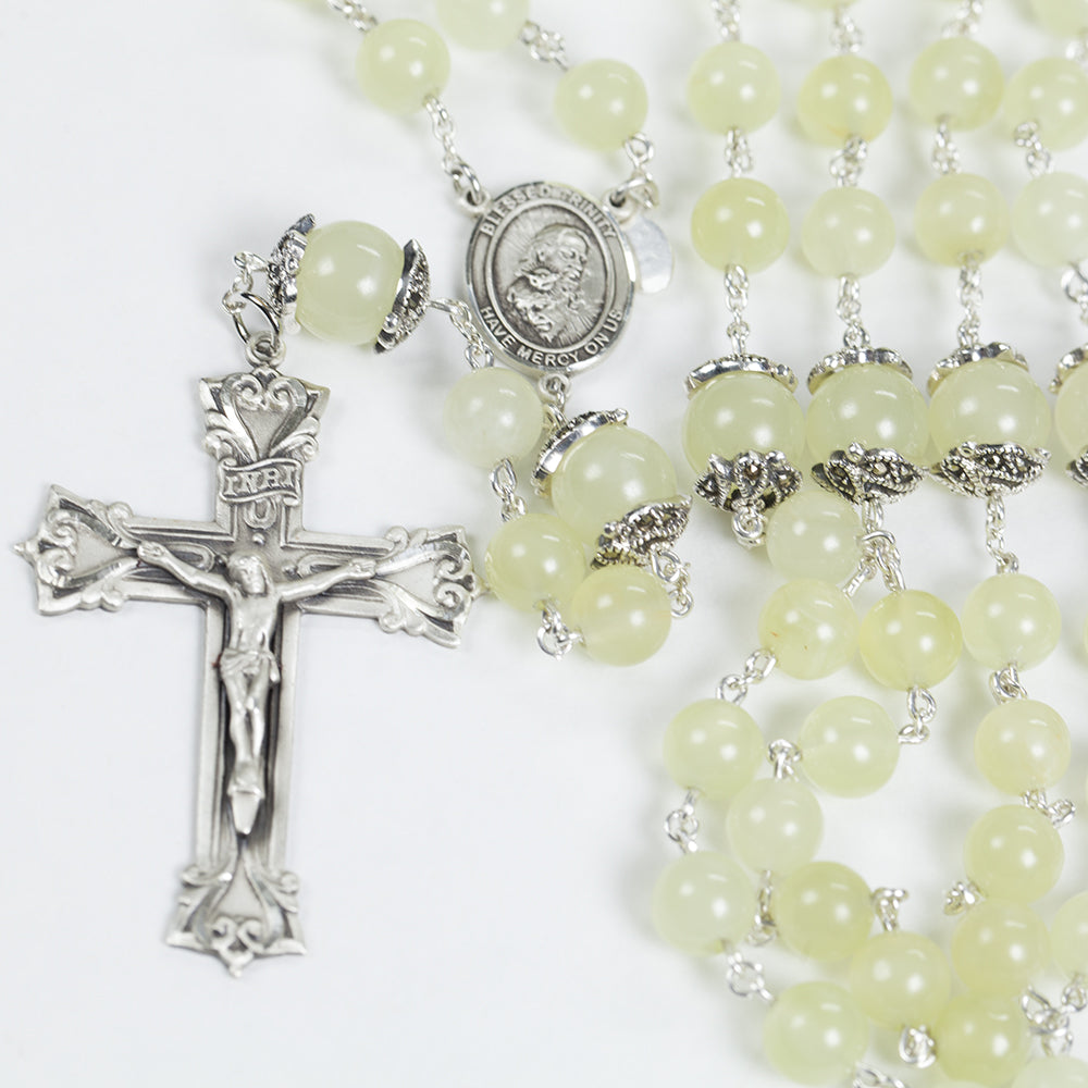 New Jade Rosary for Catholic Women