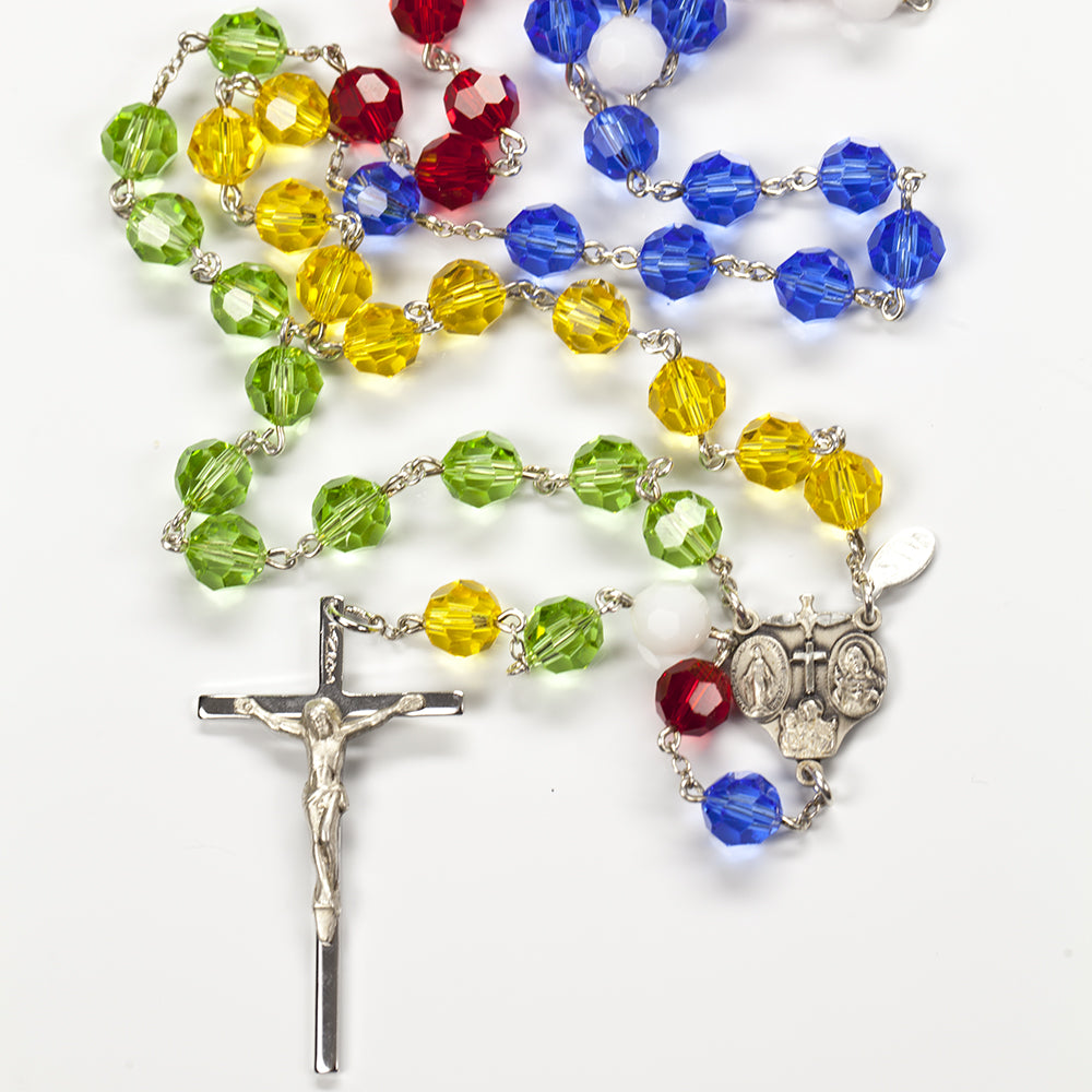 Handmade World Mission Rosary designed by Bishop Fulton Sheen