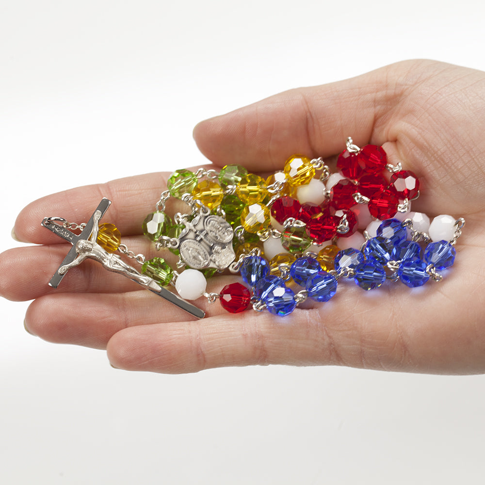 Handmade World Mission Rosary designed by Bishop Fulton Sheen