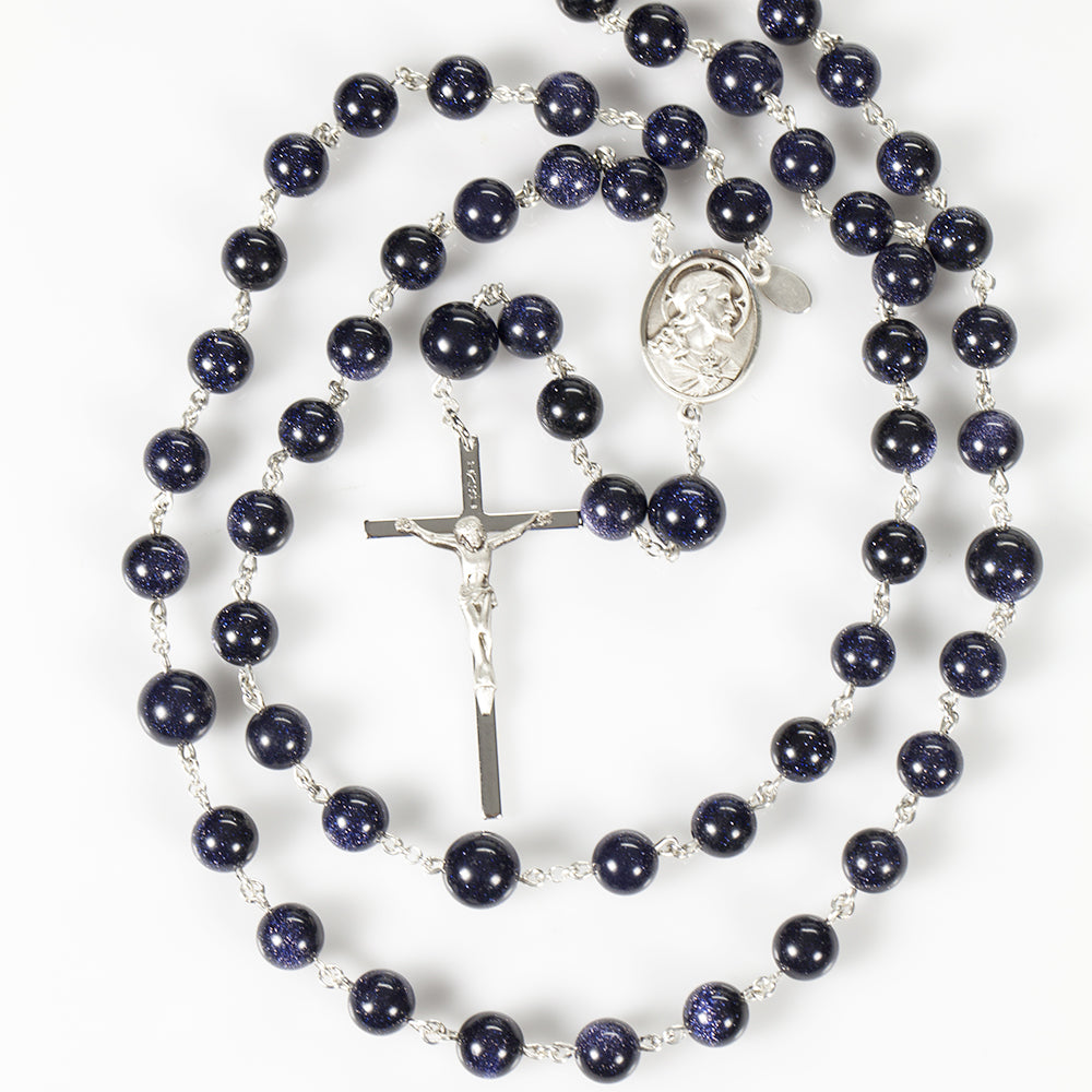 Blue Sandstone Men's Rosary