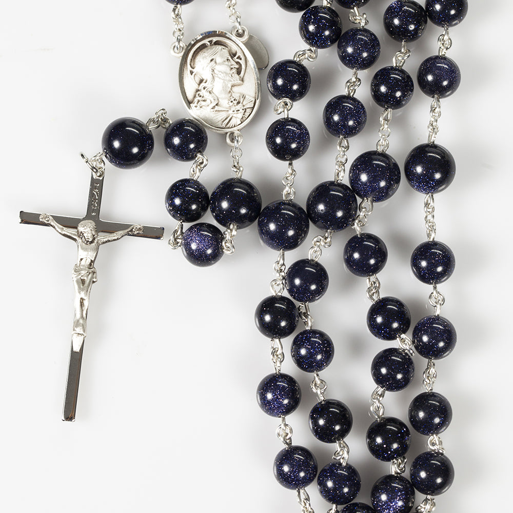 Blue Sandstone Men's Rosary