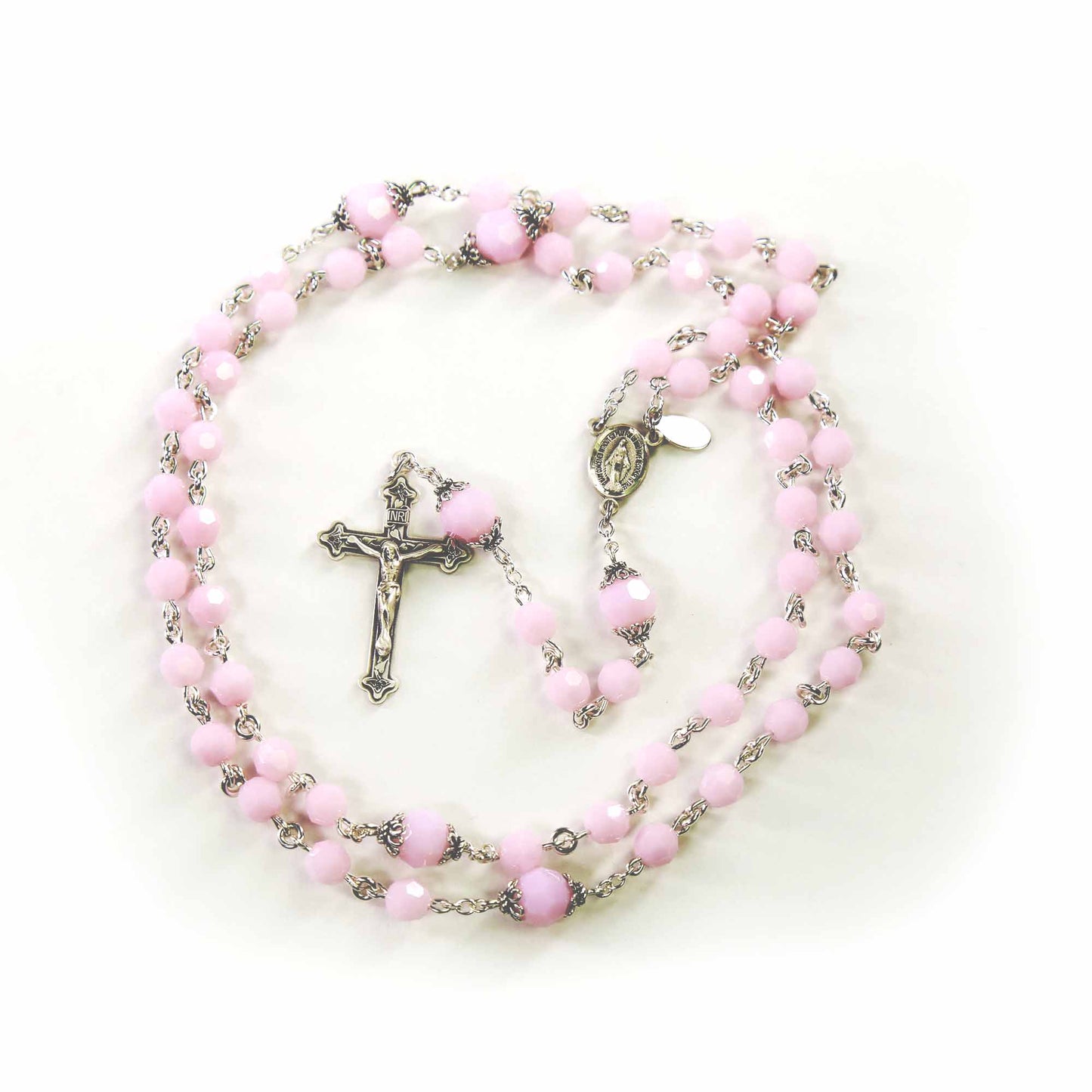 First Communion Pink Frosted Swarovski