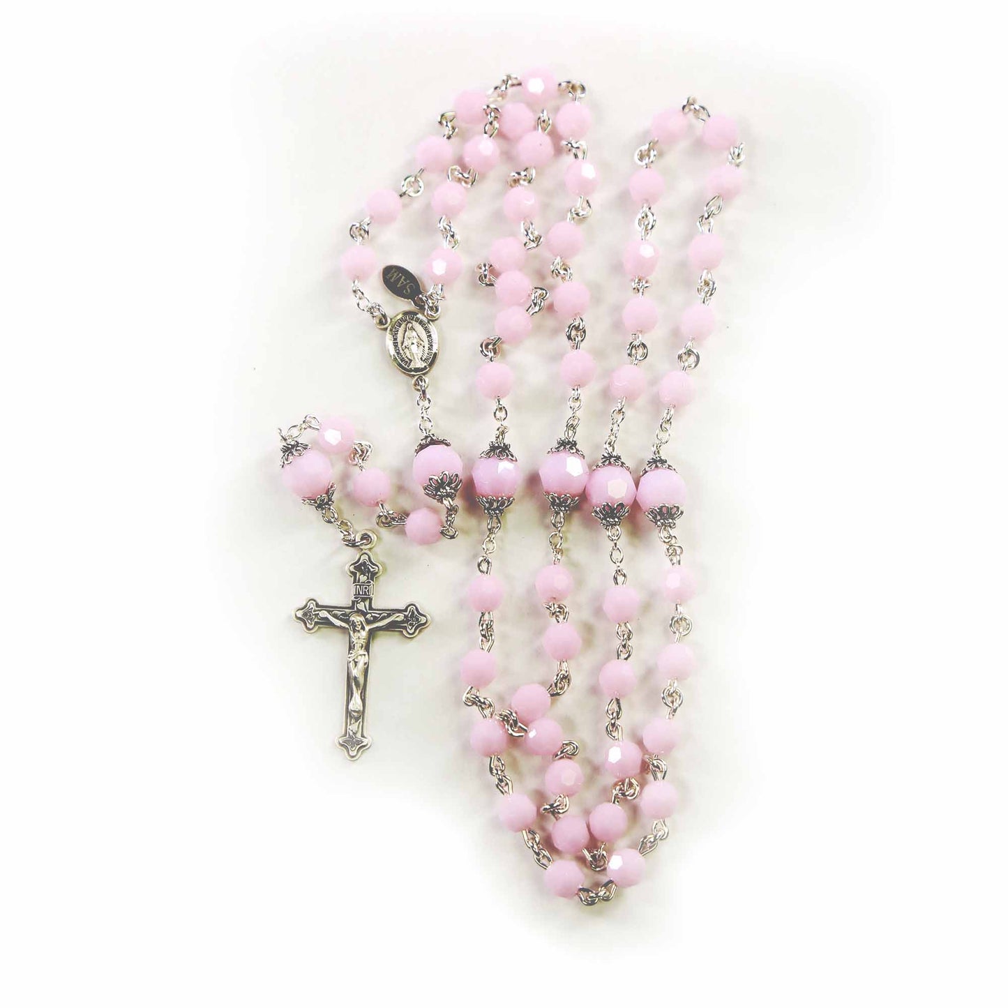 First Communion Pink Frosted Swarovski