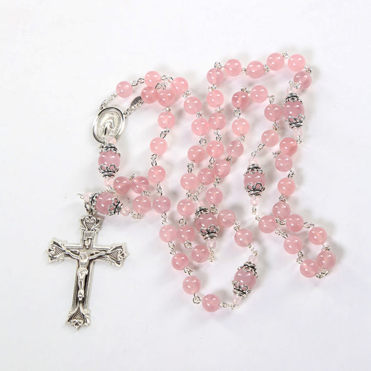 Madagascar Rose Quartz Rosary