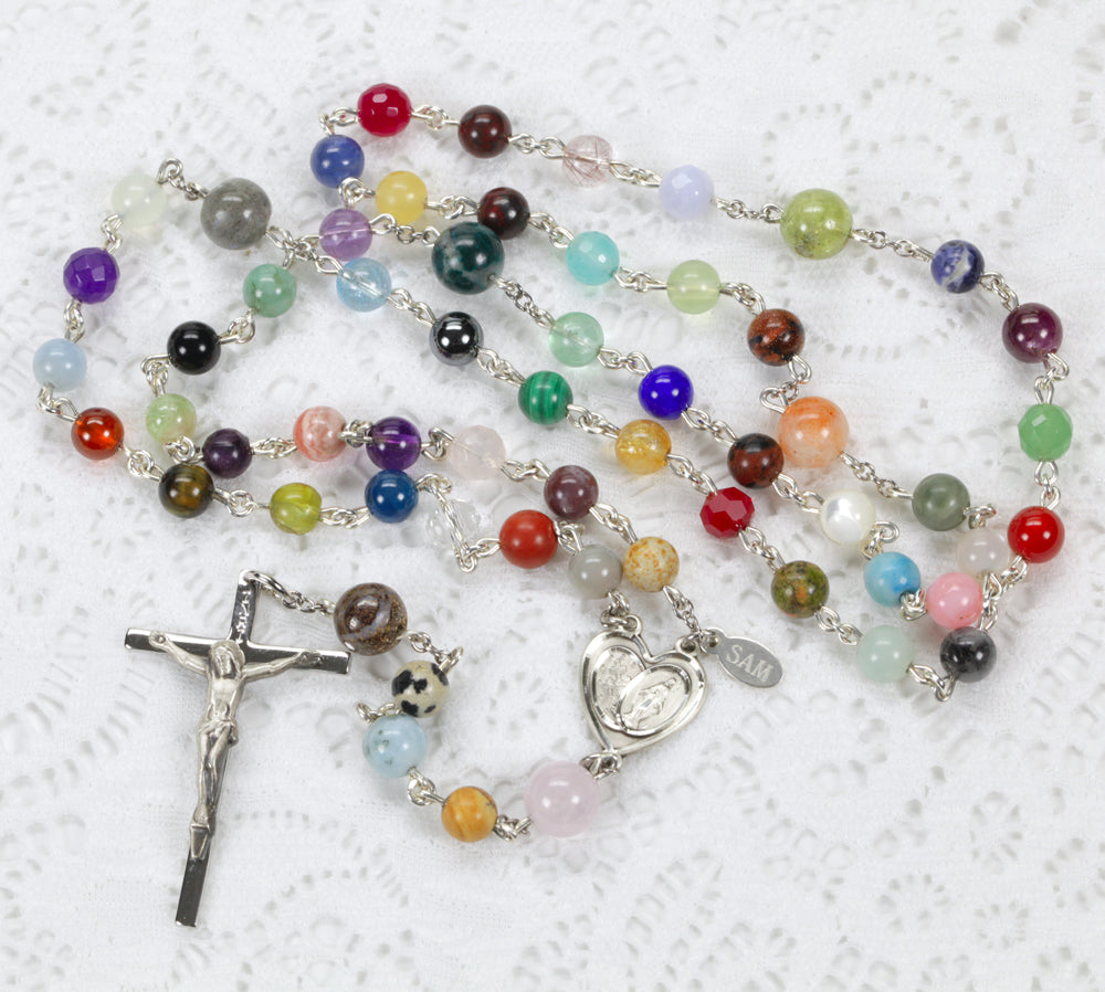 Heirloom, Custom We Are One Body Catholic Rosary for Men or Women