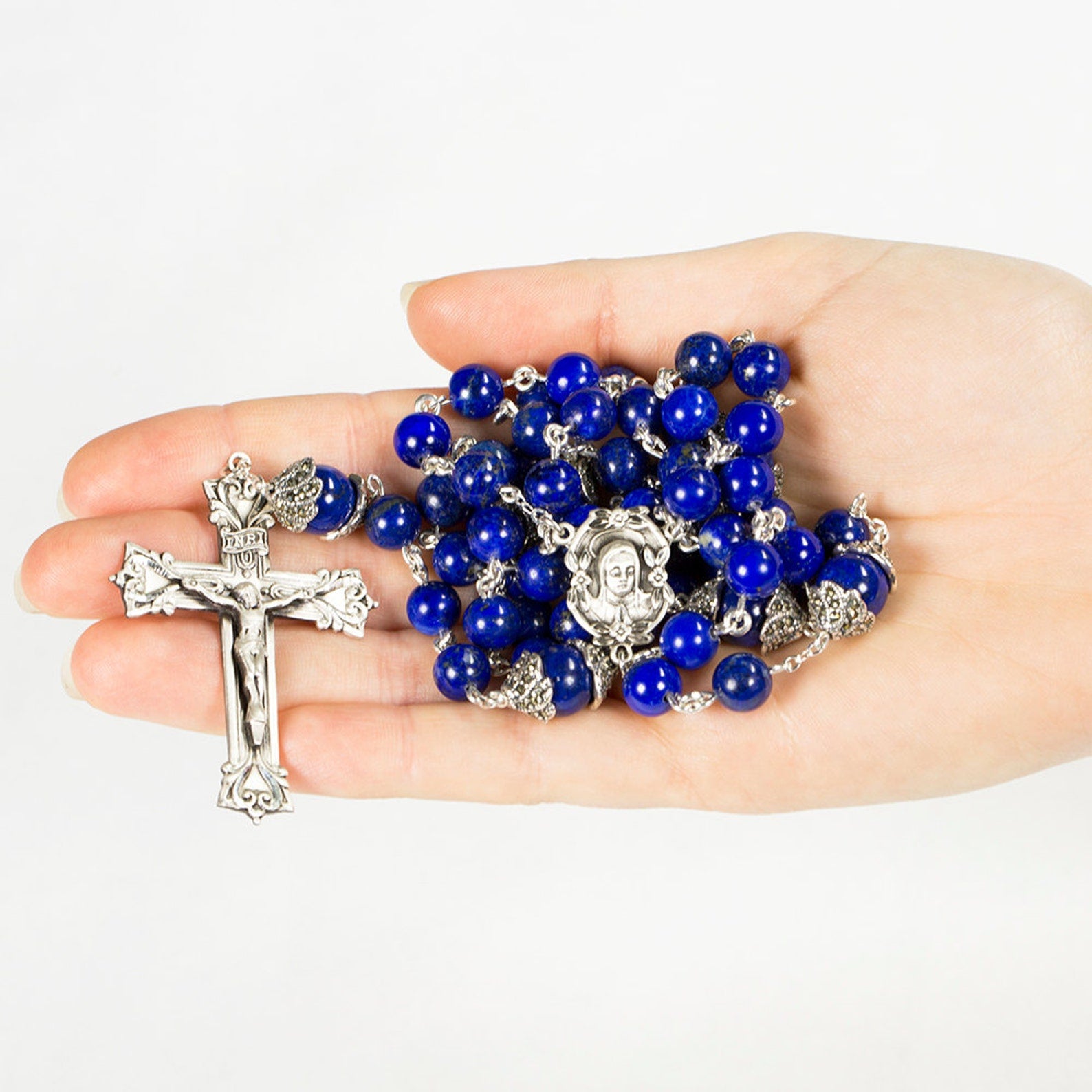 Blue Lapis Women's Rosary