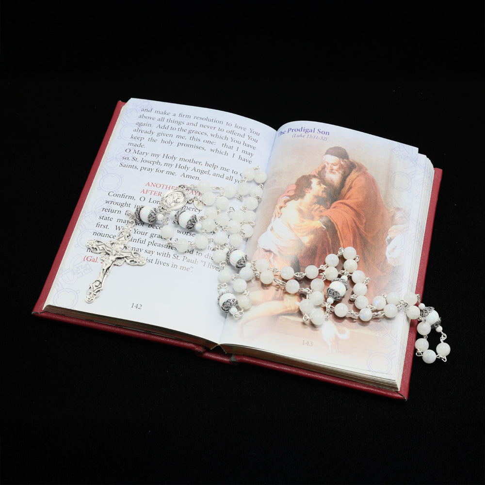Rainbow Moonstone Opal Rosary