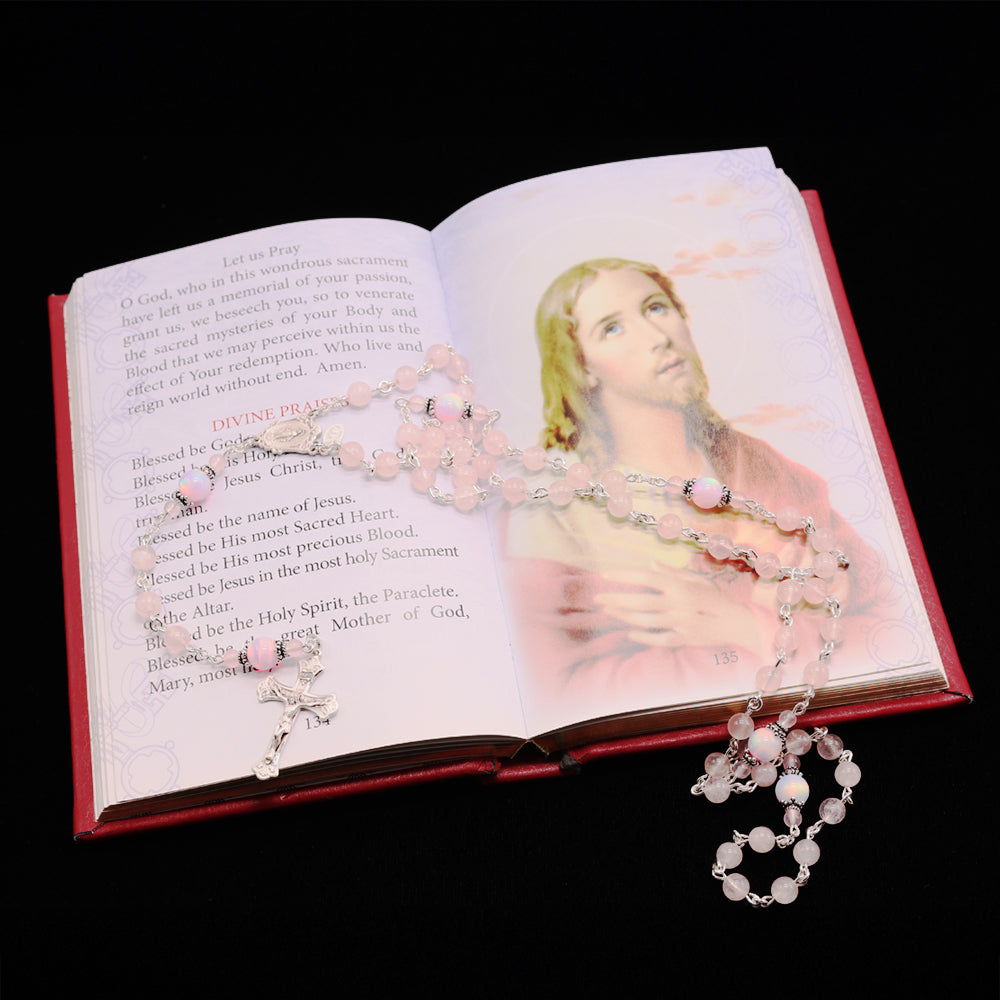 Rose Quartz Rosary- Prayer in Pink