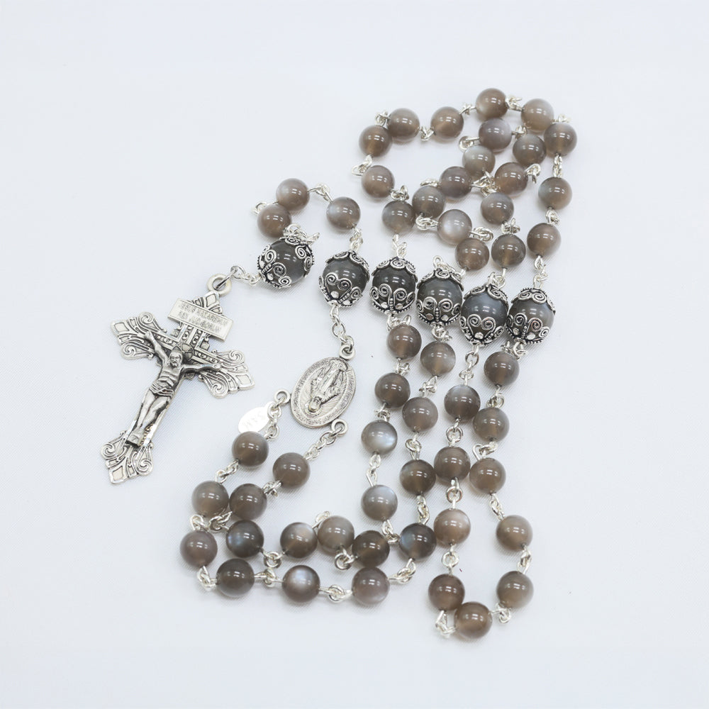 Gray Moonstone Rosary – A Radiant Reflection for June
