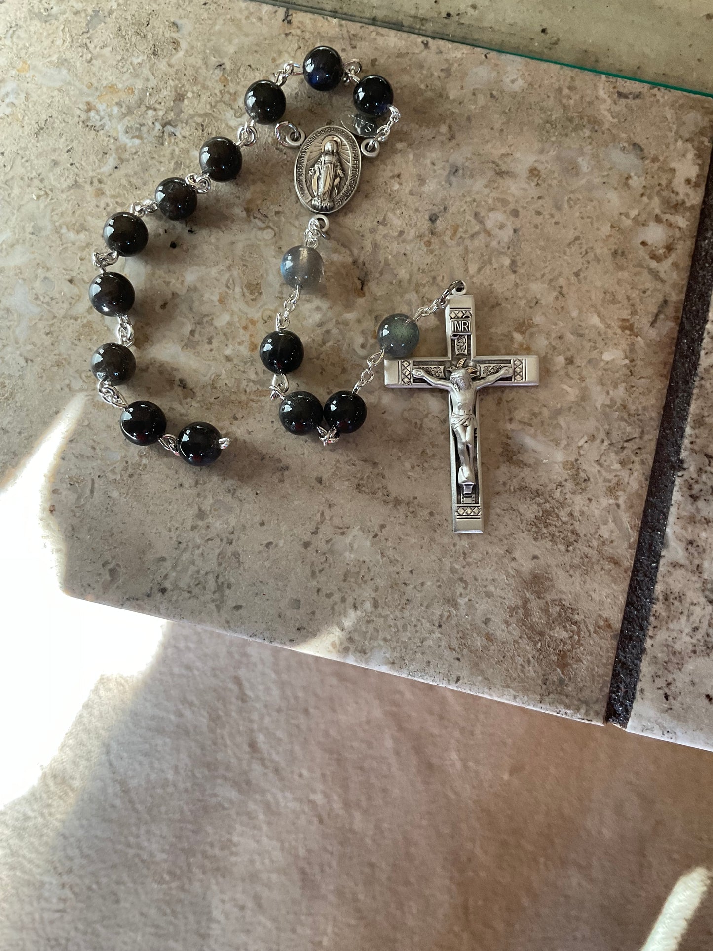 Custom Blue Labradorite Rosary