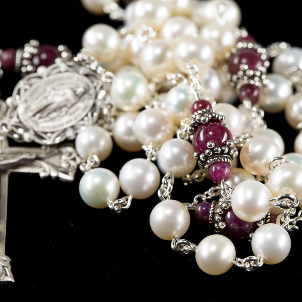 Pearl & Ruby Rosary