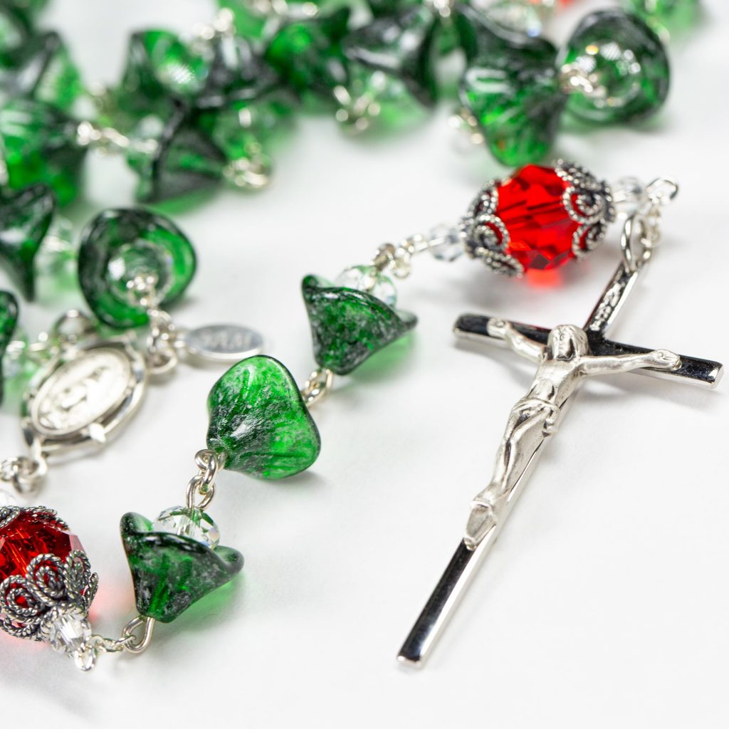 Christmas Bell Swarovski Rosary