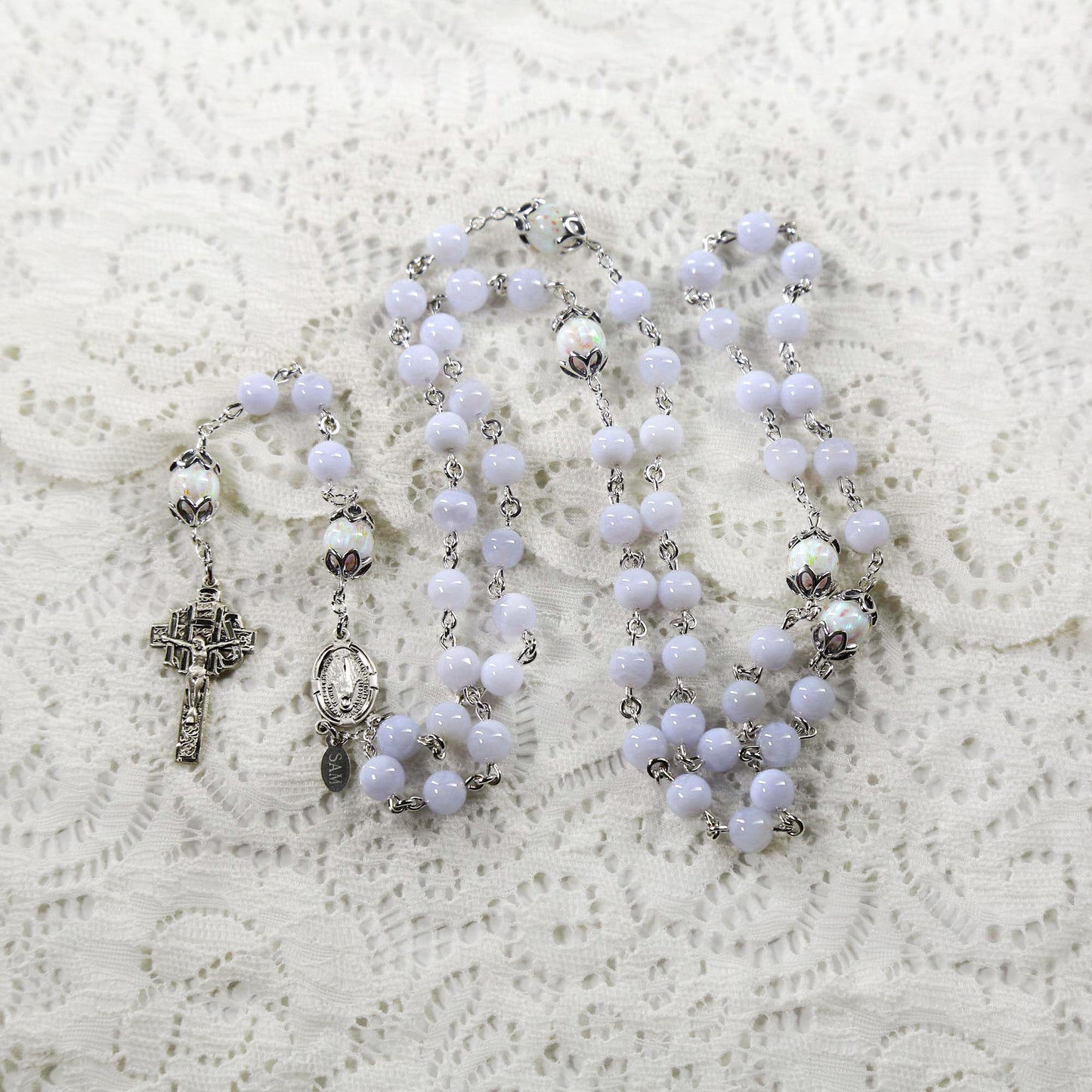 Chalcedony & Opal Rosary