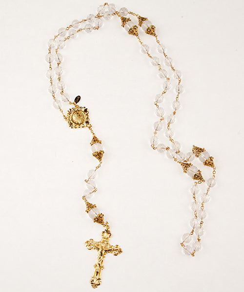 Crystal Swarovski Gold Rosary