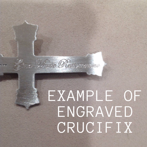 EXAMPLE OF ENGRAVED CRUCIFIX
