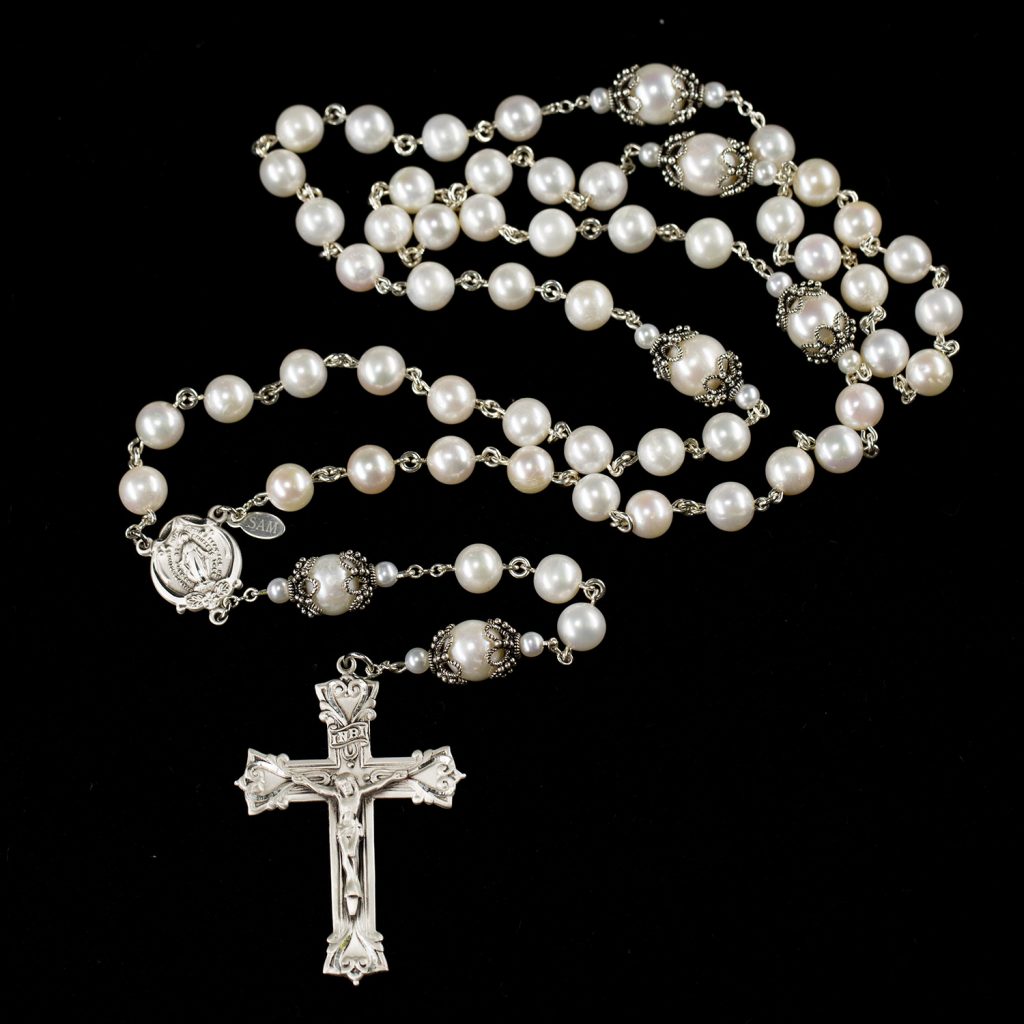 Freshwater Pearl Catholic Prayer Rosary