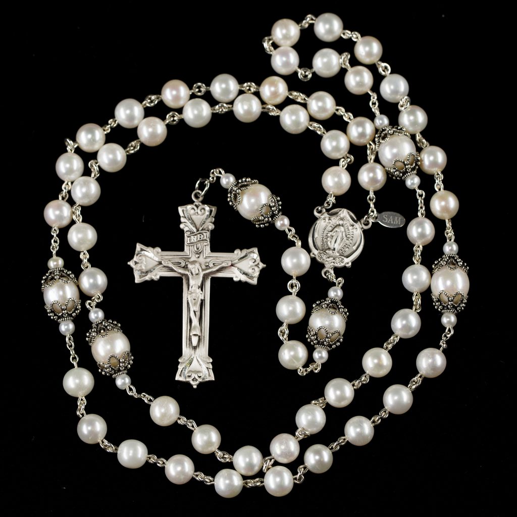 Freshwater Pearl Catholic Prayer Rosary