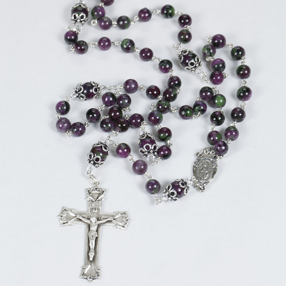 Rubyzoisite Catholic Women's Rosary
