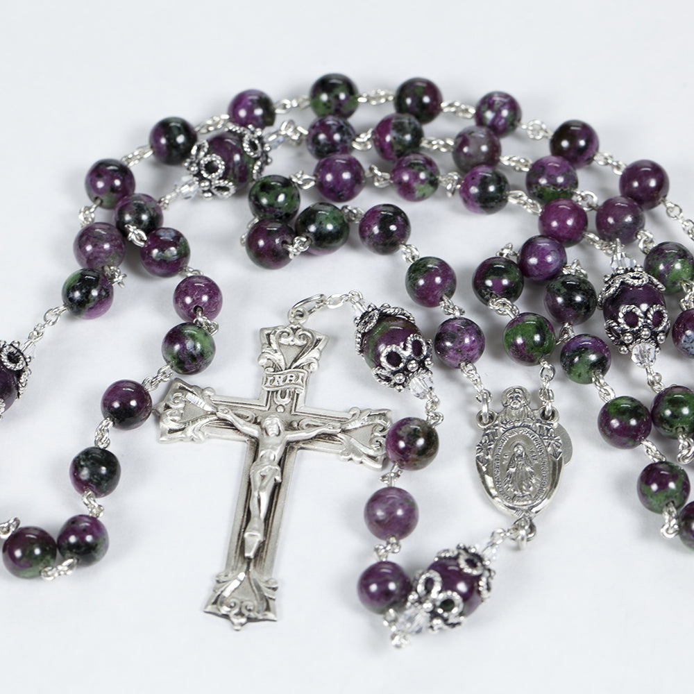 Rubyzoisite Catholic Women's Rosary